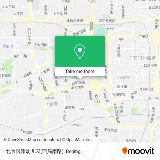 北京博雅幼儿园(西局南路) map