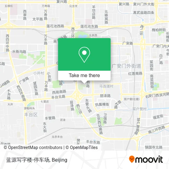 蓝源写字楼-停车场 map