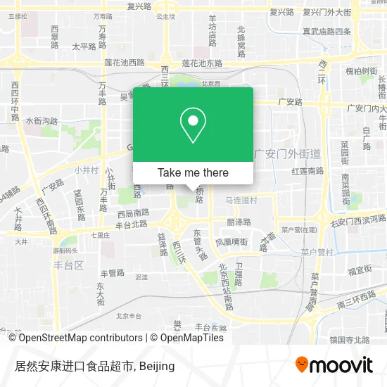 居然安康进口食品超市 map