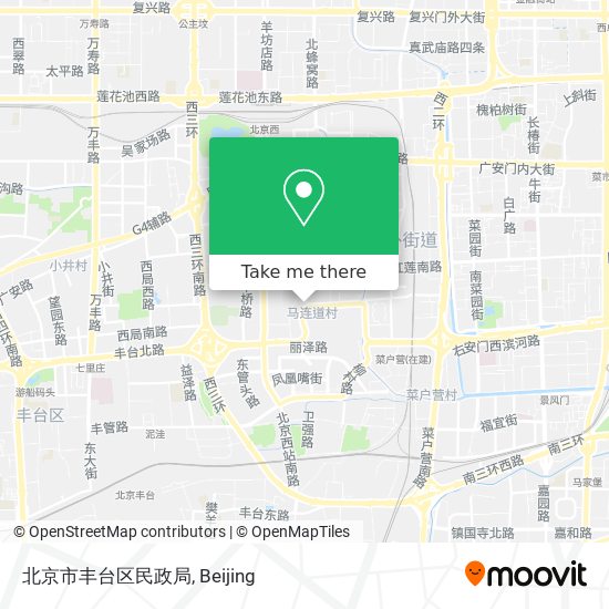 北京市丰台区民政局 map