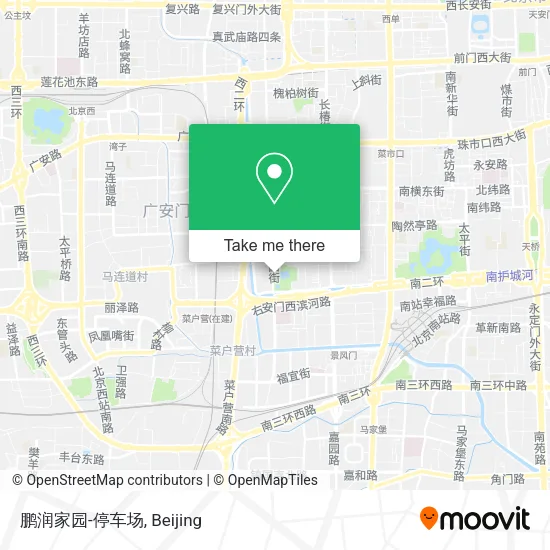 鹏润家园-停车场 map