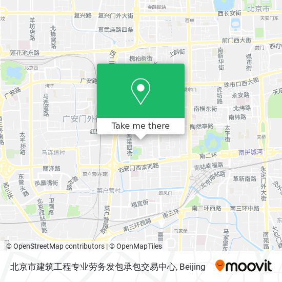 北京市建筑工程专业劳务发包承包交易中心 map