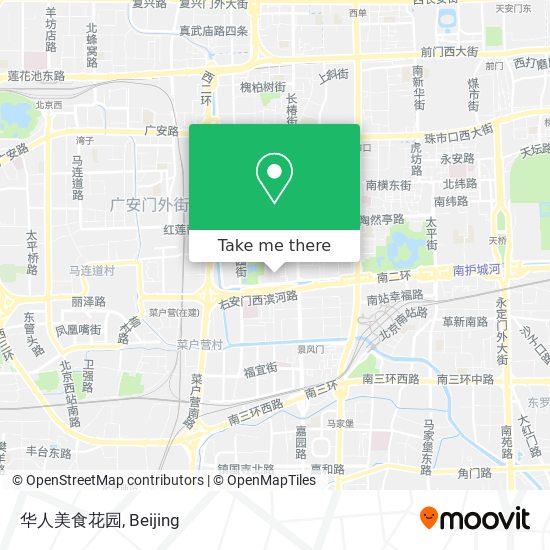 华人美食花园 map