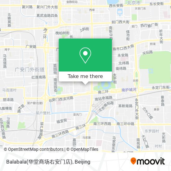 Balabala(华堂商场右安门店) map