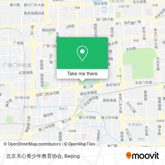 北京关心青少年教育协会 map