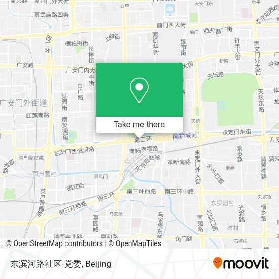 东滨河路社区-党委 map