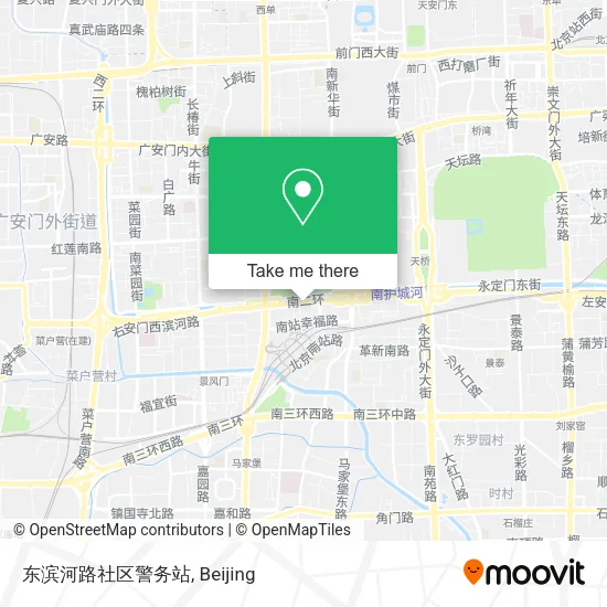 东滨河路社区警务站 map