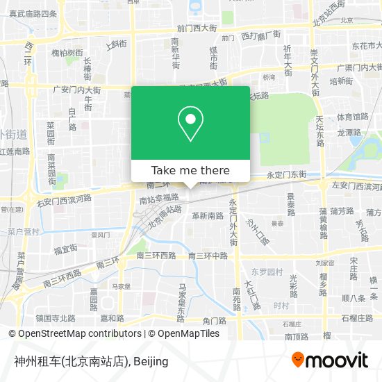 神州租车(北京南站店) map