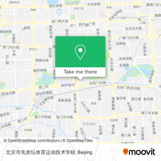 北京市先农坛体育运动技术学校 map