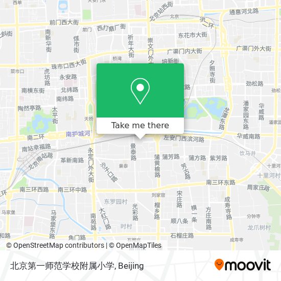 北京第一师范学校附属小学 map