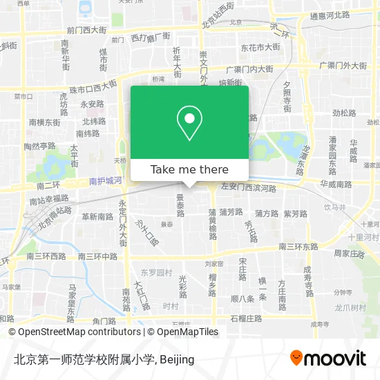 北京第一师范学校附属小学 map