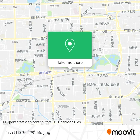 百万庄园写字楼 map