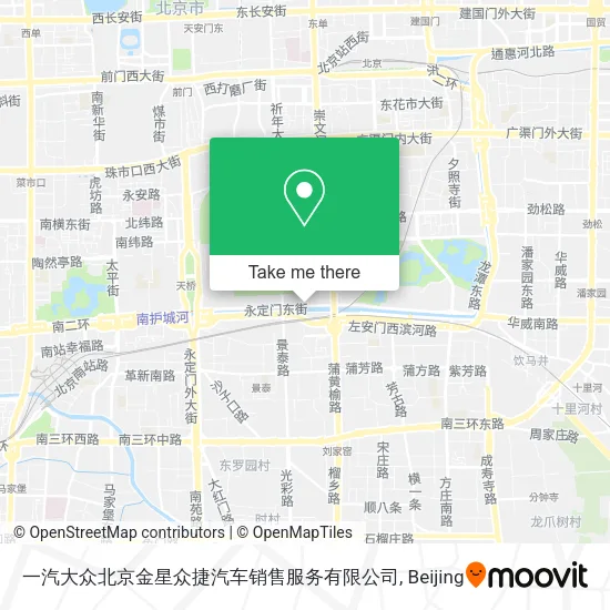 一汽大众北京金星众捷汽车销售服务有限公司 map
