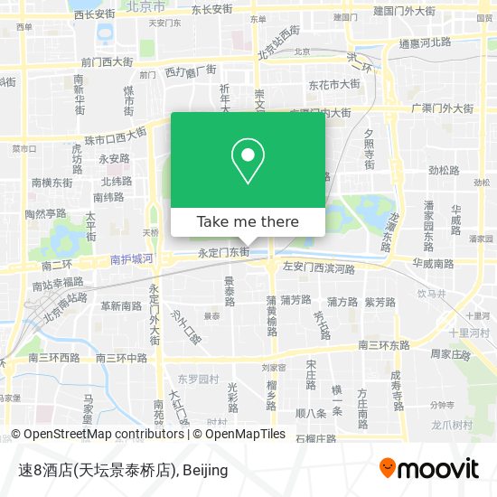 速8酒店(天坛景泰桥店) map