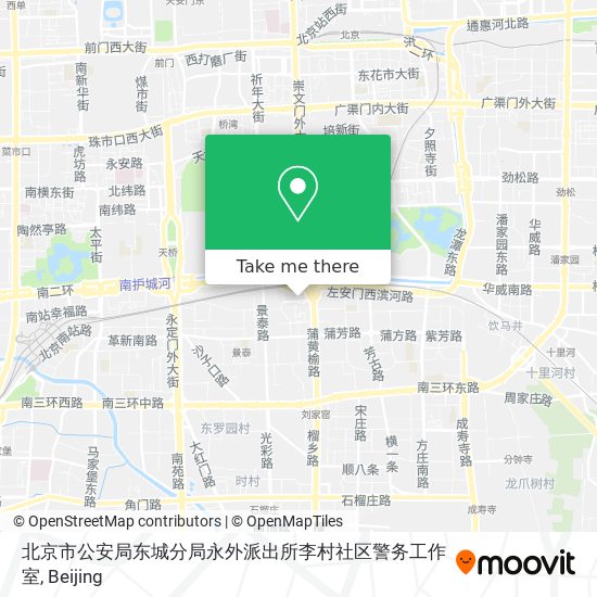 北京市公安局东城分局永外派出所李村社区警务工作室 map