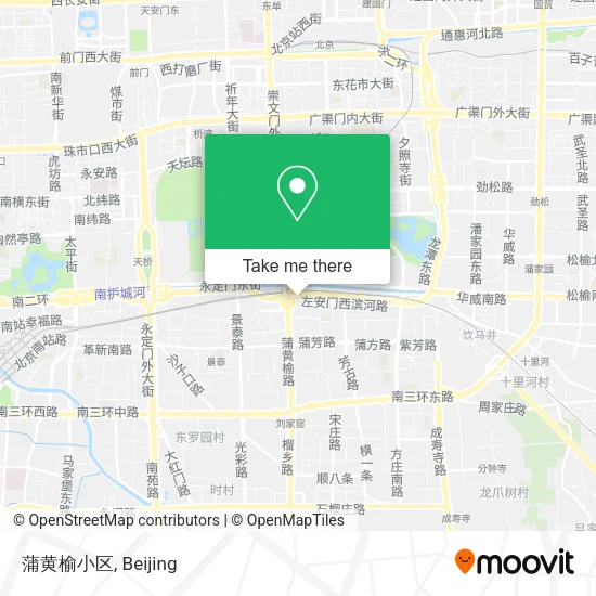 蒲黄榆小区 map