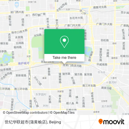 世纪华联超市(蒲黄榆店) map