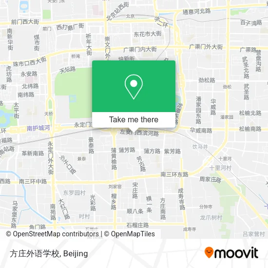 方庄外语学校 map