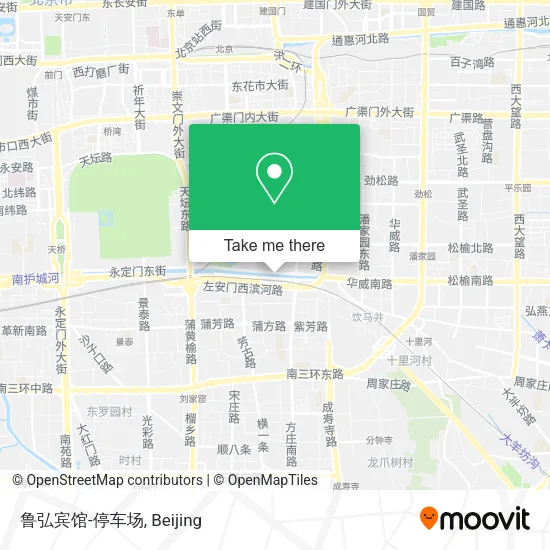 鲁弘宾馆-停车场 map