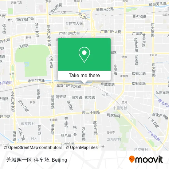 芳城园一区-停车场 map