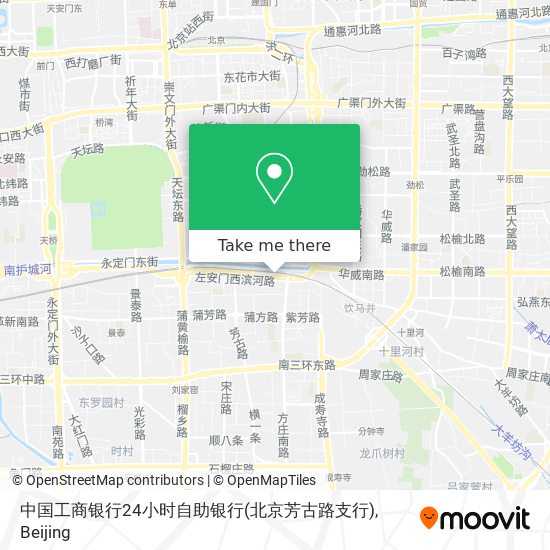 中国工商银行24小时自助银行(北京芳古路支行) map