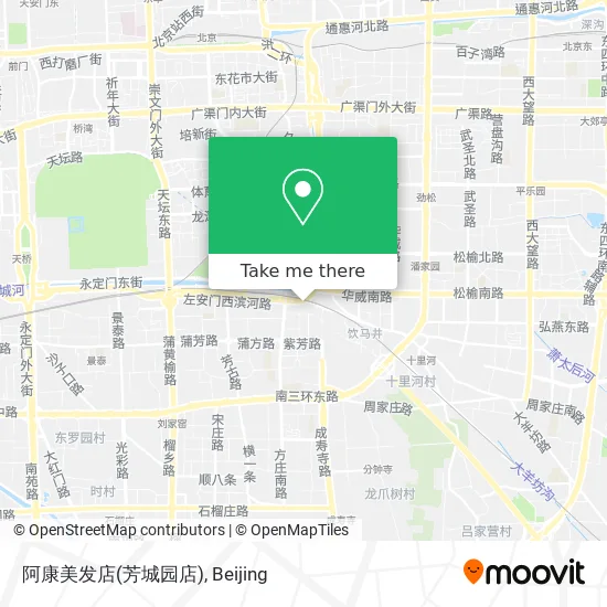 阿康美发店(芳城园店) map