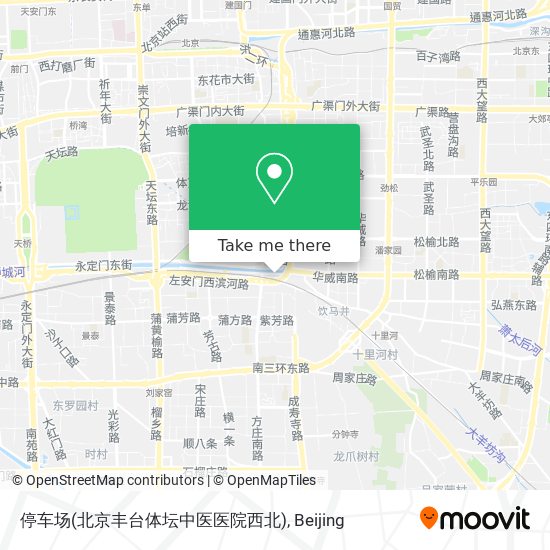 停车场(北京丰台体坛中医医院西北) map