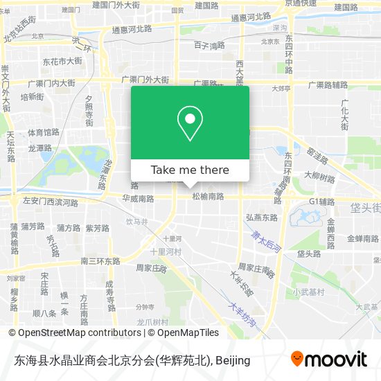 东海县水晶业商会北京分会(华辉苑北) map