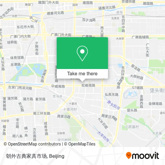 朝外古典家具市场 map