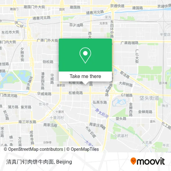 清真门钉肉饼牛肉面 map