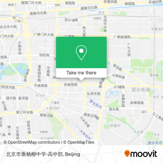 北京市垂杨柳中学-高中部 map