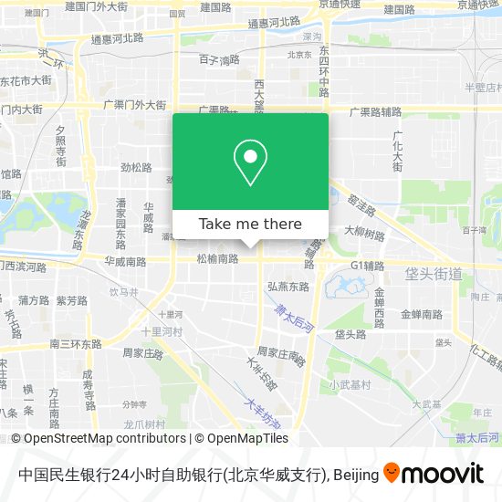 中国民生银行24小时自助银行(北京华威支行) map