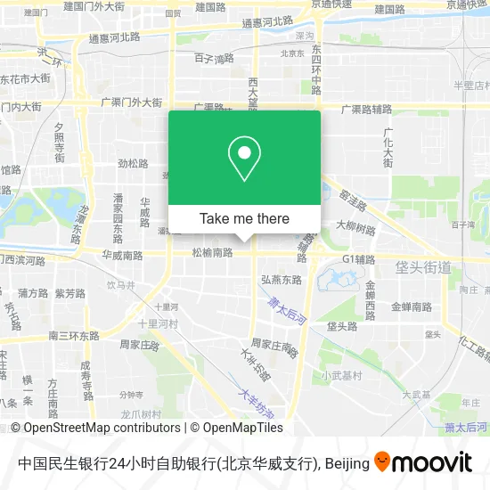中国民生银行24小时自助银行(北京华威支行) map