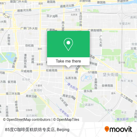 85度C咖啡蛋糕烘焙专卖店 map