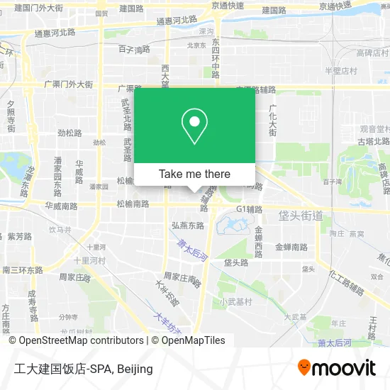 工大建国饭店-SPA map