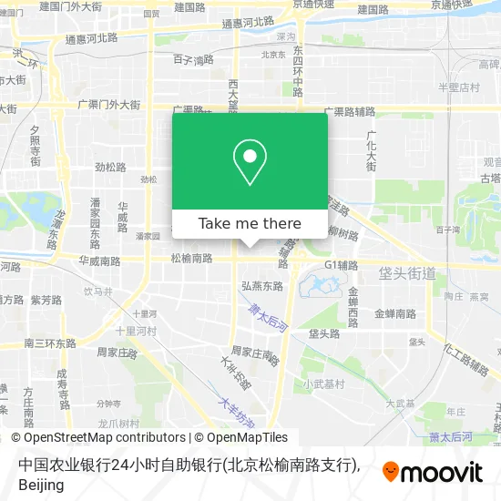 中国农业银行24小时自助银行(北京松榆南路支行) map