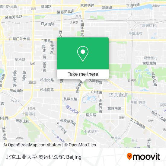 北京工业大学-奥运纪念馆 map