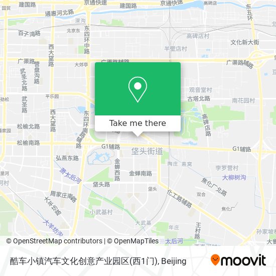 酷车小镇汽车文化创意产业园区(西1门) map