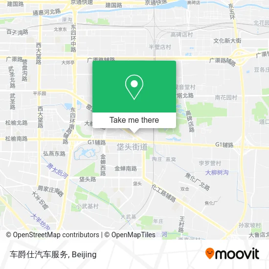 车爵仕汽车服务 map
