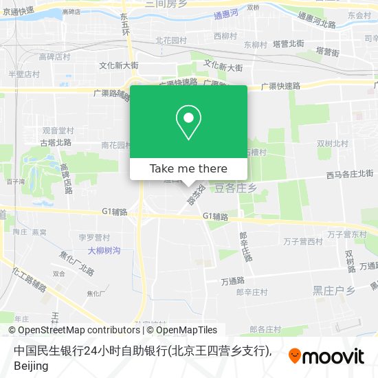 中国民生银行24小时自助银行(北京王四营乡支行) map