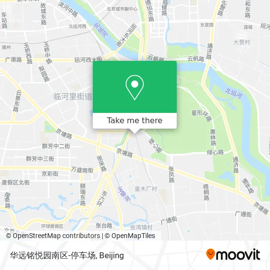 华远铭悦园南区-停车场 map
