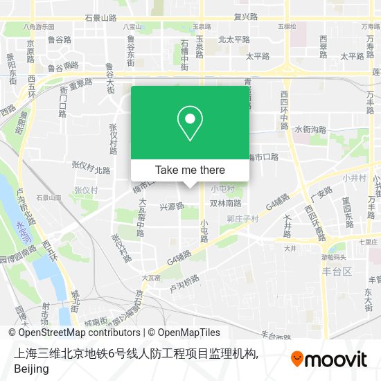 上海三维北京地铁6号线人防工程项目监理机构 map