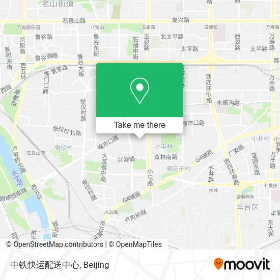 中铁快运配送中心 map