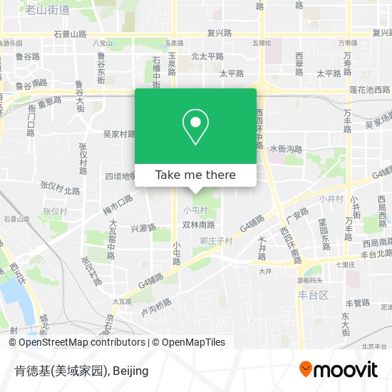 肯德基(美域家园) map