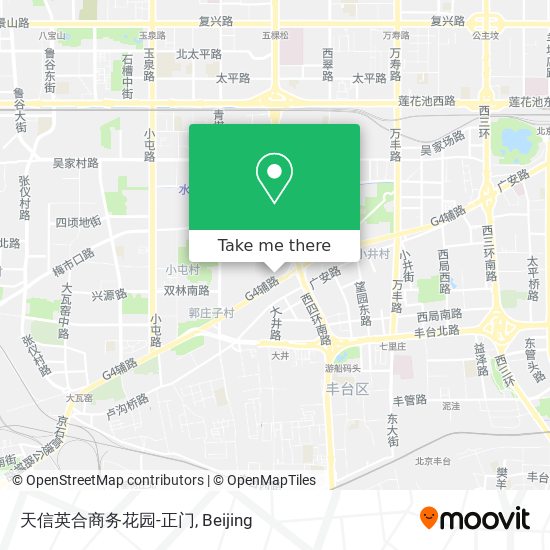 天信英合商务花园-正门 map