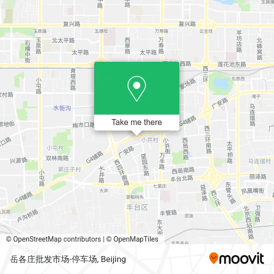 岳各庄批发市场-停车场 map