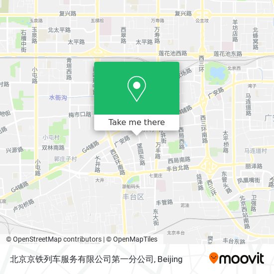 北京京铁列车服务有限公司第一分公司 map