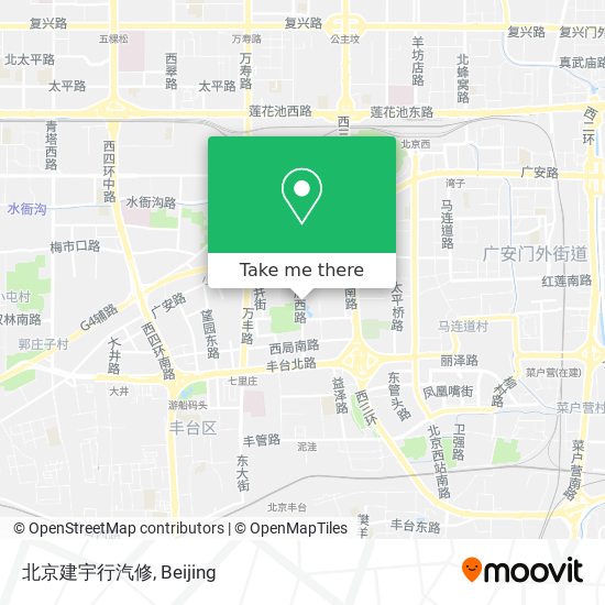 北京建宇行汽修 map