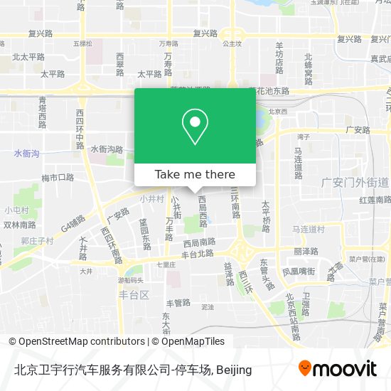 北京卫宇行汽车服务有限公司-停车场 map