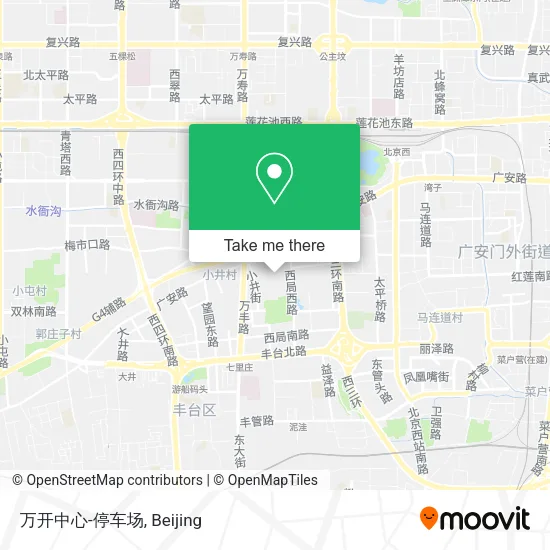 万开中心-停车场 map